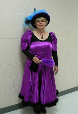 Chris Fimbel in her Cancan costume