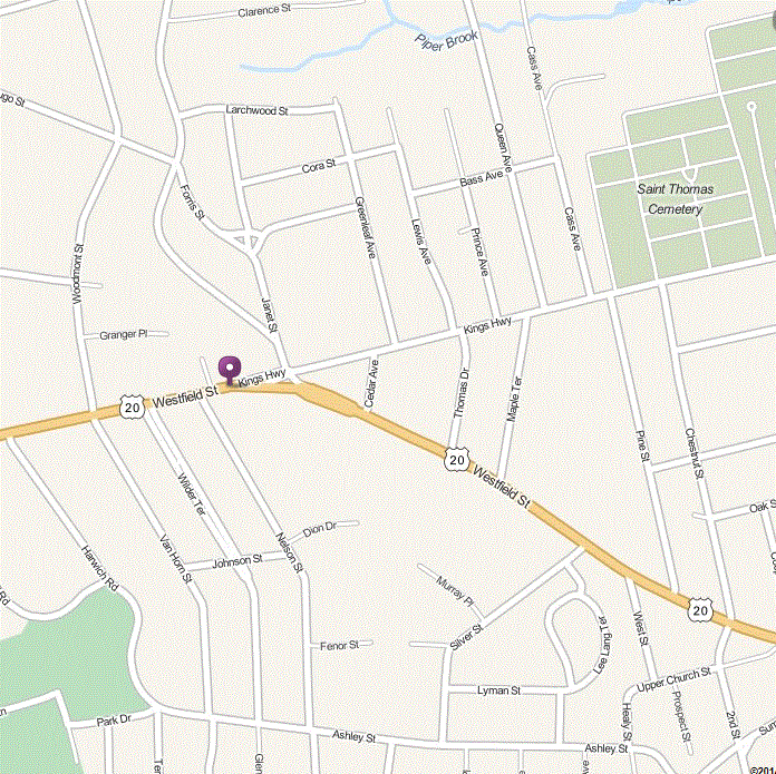 map showing directions to Toe To Toe Dance Center